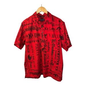 Kaulua’E Hawaiian Shirt Mens XL Olelo Hawaii